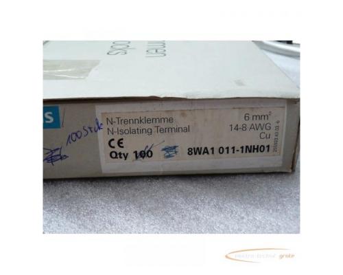 Siemens 8WA1 011-1NH01 Trennklemme 6mm2 ungebraucht in geöffneter OVP