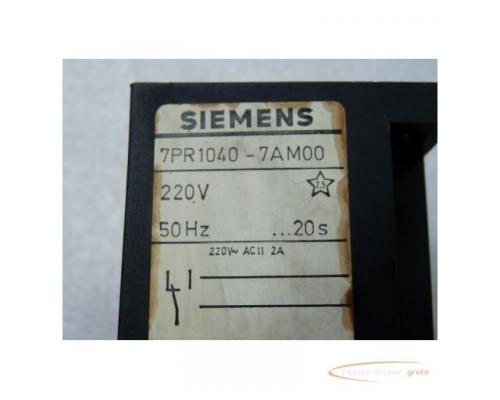 Siemens 7PR1040-7AM00 Zeitrelais 220 V 50 Hz - Bild 2