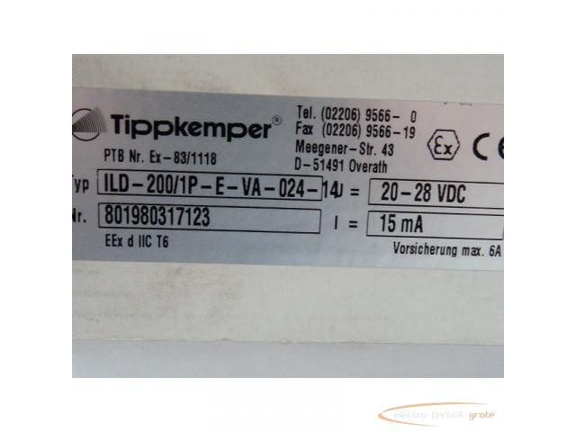 Tippkemper ILD-200/1P-E-VA-024-14J Lichtschranke Empfänger 20 - 28 VDC 15 mA ungebraucht in geöffnet - 2