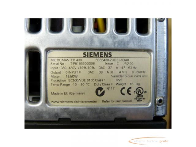 Siemens 6SE6430-2UD31-8DA0 Micromaster - 3