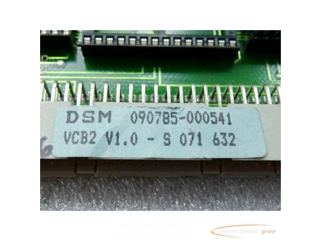 DSM VCB2 Vers 1 . 0 Steckkarte R034436 DSM 090785-000541 S 071 632 - 1