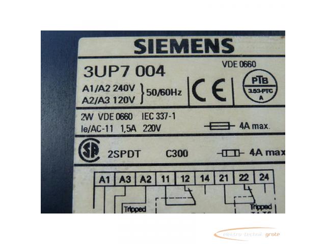 Siemens 3UP7 004 A1 / A2 240 V A2 / A3 120 V 50 - 60 Hz - 2