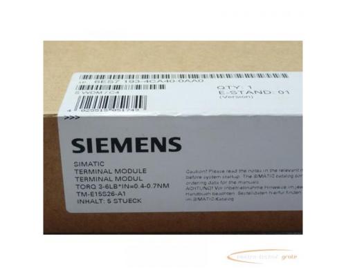 Siemens 6ES7 193-4CA40-0AA0 Simatic S7 Terminalmodul ungebraucht VPE 5 Stück - Bild 3