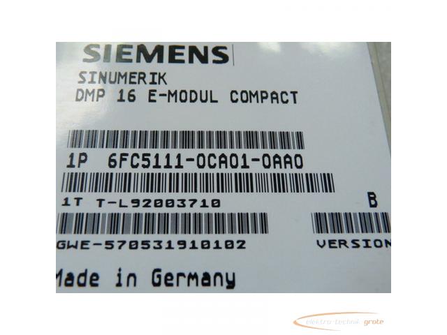 Siemens 6FC5111-0CA01-0AA0 Sinumerik DMP Modul Vers B - 2
