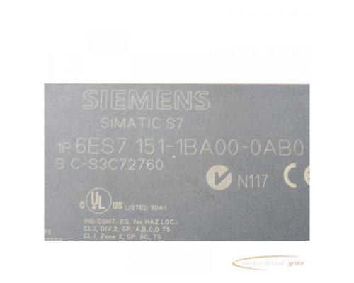 Siemens 6ES7 151-1BA00-0AB0 Simatic Profibus - Bild 2