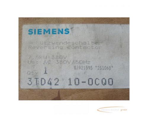Siemens 3TD42-10-0CQ0 Schützwendeschalter 7 , 5 kW Spulenspannung 380 V 50 Hz 460 V 60 Hz - Bild 3
