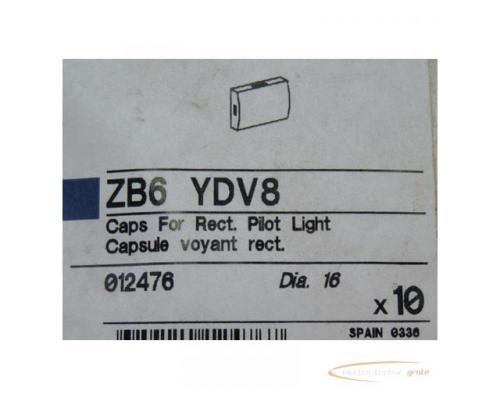 Telemecanique ZB6 YDV8 Kappen für rechteckige Leuchtmelder orange VPE = 10 Stck - Bild 2