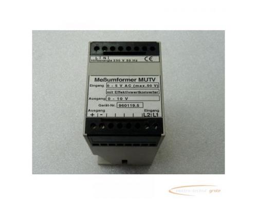 Kühnreich & Meixner MUTV Meßumformer mit Effektivwertkonverter 0 - 5 V AC max 50 V - Bild 1