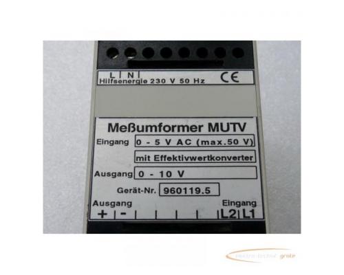Kühnreich & Meixner MUTV Meßumformer mit Effektivwertkonverter 0 - 5 V AC max 50 V - Bild 2