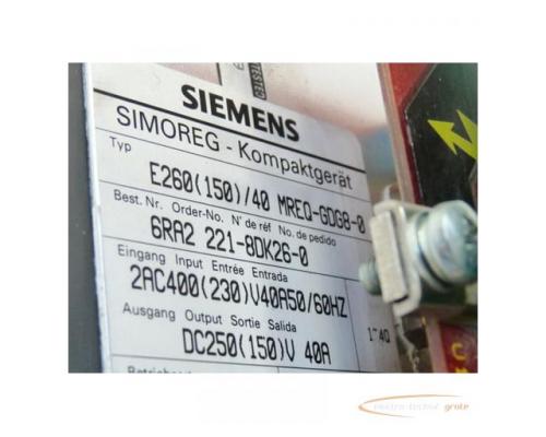 Siemens 6RA2221-8DK26-0 MREQ-GDG8-0 Simoreg Kompaktgerät - Bild 2