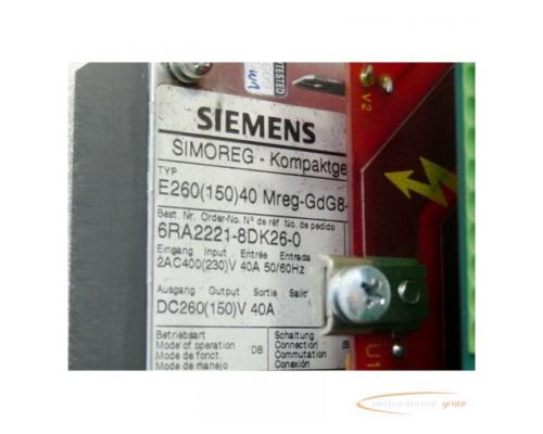 Siemens 6RA2221-8DK26-0 Mreg-GdG8-0 Simoreg Kompaktgerät - Bild 2