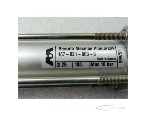 Rexroth Mecmann 167-021-000-0 Pneumatikzylinder D 25 H 100 10 bar - Bild 2