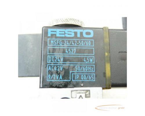 Festo MFH-5/3G-D-3 C Pneumatik Magnetventil mit MSFG-24/42-50/60 Magnetspulen 24 V DC / AC 50 - 60 H - Bild 3