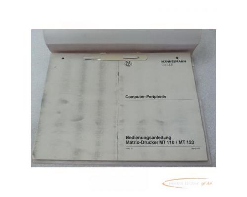 Mannesmann Tally MT 110 / MT 120 Matrix Drucker Bedienungsanleitung Stand 1982 - Bild 1