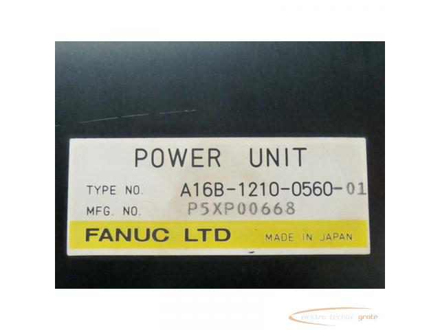 Fanuc A16B-1210-0560-01 Power Unit AC 200 / 220 V - ungebraucht - - 3