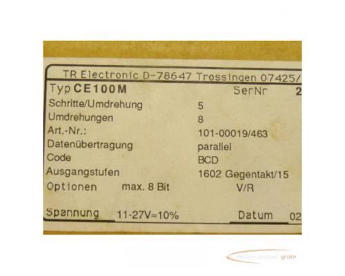 TR electronic CE 100M Drehgeber Schritte pro Umdrehung 5 Umdrehungen 8 Spannung 11 - 27 VDC incl Ste - Bild 2