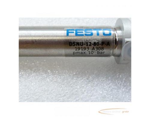 Festo DSNU-12-80-P-A Pneumatik Normzylinder Artikel Nr 19193 max 10 bar - ungebraucht - - Bild 2