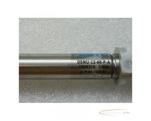Festo DSNU-12-60-P-A Pneumatik Normzylinder Artikel Nr 1908258 mx 10 bar - ungebraucht - - Bild 2