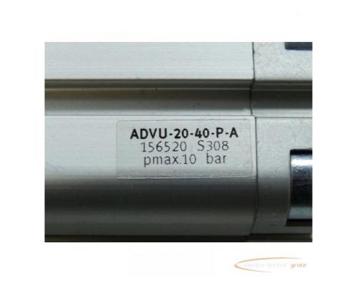 Festo ADVU-20-40-P-A Pneumatik Kompaktzylinder Artikel Nr 156520 max 10 bar - ungebraucht - - Bild 2