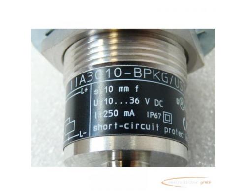 IFM II 5465 II A3010-BPKG/US Induktiver Sensor S = 10 mm Metallgewinde M 30 x 1 , 5 U 10 ? 36 V DC - - Bild 3
