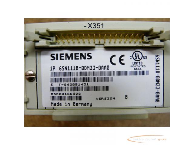 Siemens 6SN1118-0DM33-0AA0 Regelkarte SN: S T-S42051431 - 3
