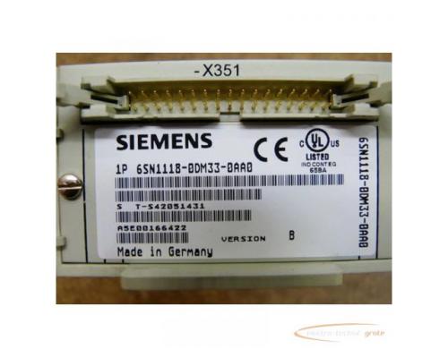 Siemens 6SN1118-0DM33-0AA0 Regelkarte SN: S T-S42051431 - Bild 3