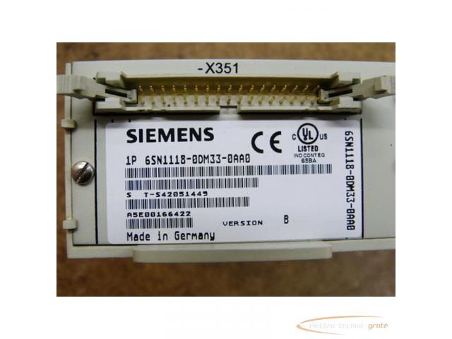 Siemens 6SN1118-0DM33-0AA0 Regelkarte SN: S T-S42051449 - 3