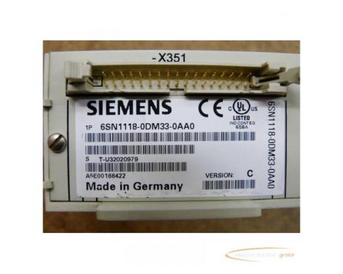 Siemens 6SN1118-0DM33-0AA0 Regelkarte SN: S T-U32020979 - Bild 3