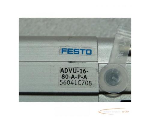 Festo ADVU-16-80-A-P-A Pneumatik Kompaktzylinder 56041 - ungebraucht - - Bild 2