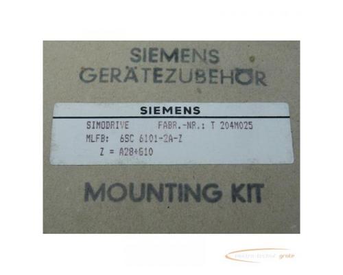Siemens 6SC6101-2A-Z Simodrive Mounting Kit Gerätezubehör - ungebraucht - in geöffneter OVP - Bild 1