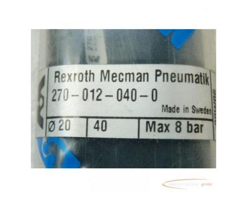 Rexroth Mecman 270-012-040-0 Pneumatikzylinder Durchmesser 20 max 8 bar - ungebraucht - in OVP - Bild 2