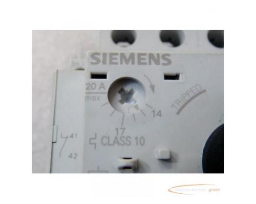 Siemens 3RV1021-4BA10 Leistungsschalter max 20 A mit 3RV1901-1A Hilfsschalter seitlich - Bild 3