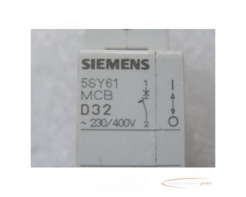 Siemens 5SYS6132-8 Leitungsschutzschalter MCB D 32 230 / 400 V - Bild 2