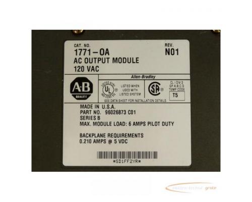 Allen Bradley 1771-OA REV. N01 AC Output Module 120VAC - Bild 2