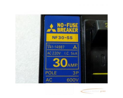 Mitsubishi NF 30-SS No Fuse Breaker A 8903 Sicherung Schutzschalter 30Amp AC 600V - Bild 2