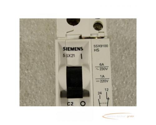Siemens 5SX21 C2 Leistungsschutzschalter mit 5SX9100 HS Hilfsschalter - Bild 3