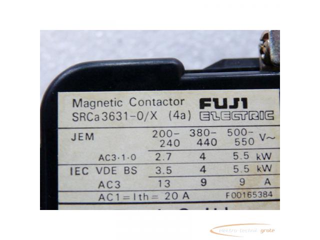 Fuji SRCa3631-0/X ( 4a ) Schütz 100 / 100 110 V 50 - 60 Hz Spulenspannung - 2