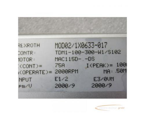 Rexroth Indramat MOD02/1X0633-017 Programmier Modul für TDM1-100-300-W1/S102 - Bild 2