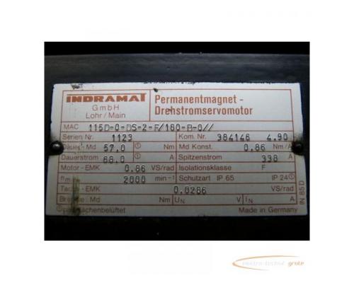 Indramat MAC115D-0-DS-2-F/180-B-0// Permanentmagnet-Drehstromservomotor = überholt !!! - Bild 4