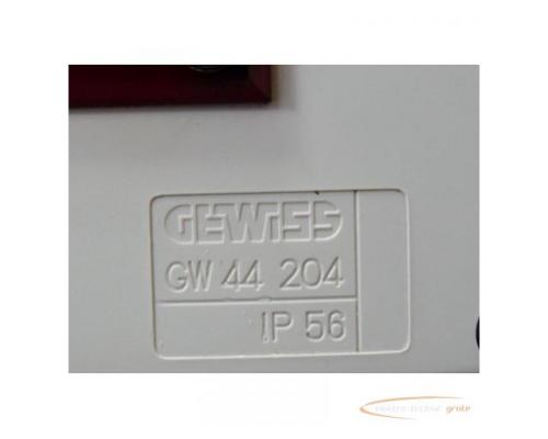 Gewiss GW 44 204 Gehäuse mit Anzeige " Power " Gehäuse nach IP 56 mit Anschluß hinten mittig Maße 10 - Bild 2