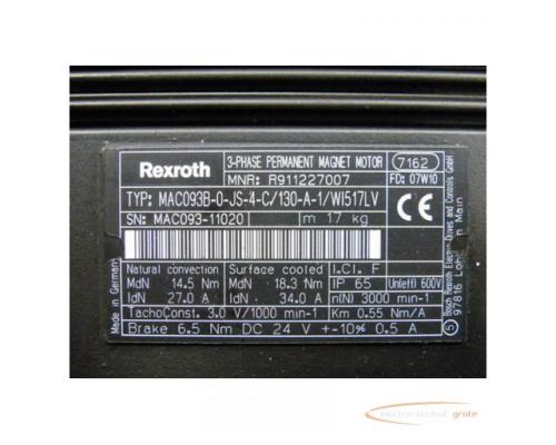 Rexroth MAC093B-0-JS-4-C/130-A-1/WI517LV 3-Phase Permanent Magnet Motor = überholt !!! - Bild 4