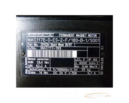 Indramat MAC117E-0-ES-2-F/180-B-1/S001 Permanent Magnet Motor - Bild 3