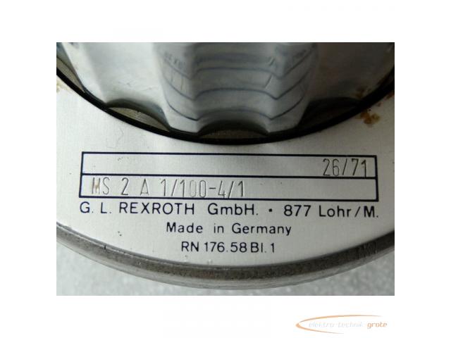 Rexroth MS 2 A 1/100-4/1 Glyzeringefülltes Manometer max 160 bar - 2