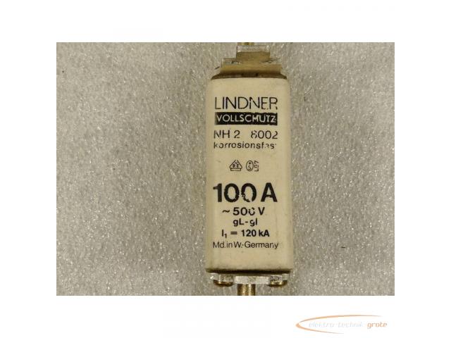 Lindner NH2 8002 100 A Vollschutz 500 V gL - gl 120 ka - 2