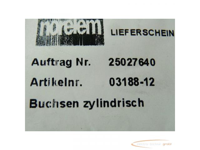 Norelem Zylindrische Buchse 03188-12 Außendurchmesser 23,5 mm Höhe 13 mm Innendurchmesser 12 mm - un - 1