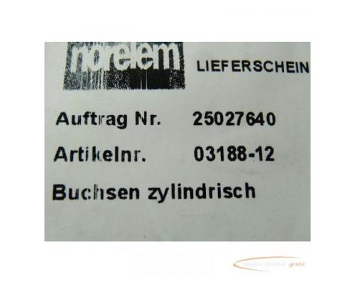 Norelem Zylindrische Buchse 03188-12 Außendurchmesser 23,5 mm Höhe 13 mm Innendurchmesser 12 mm - un - Bild 1