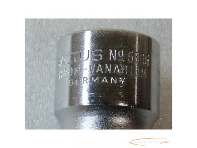 Saltus 5305 Sechskant Steckschlüssel Einsatz Chrom Vanadium M 30 mit Vierkantantrieb - ungebraucht - - 2