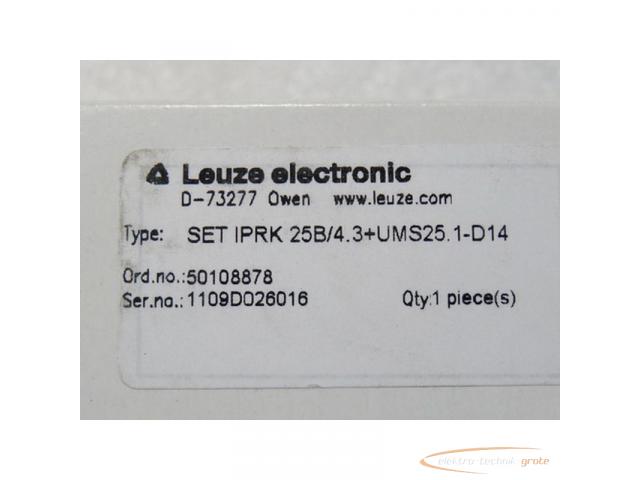 Leuze SET IPRK 25B/4.3 + UMS25.1-D14 Reflexions Lichtschranke mit Polarisationsfilter Art Nr 5010887 - 2