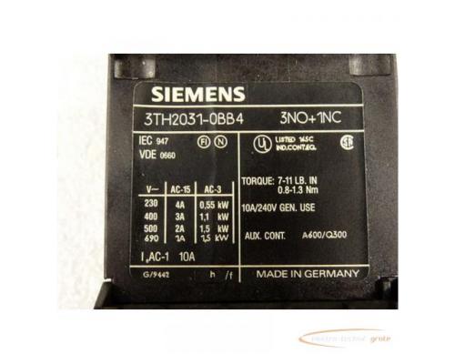 Siemens 3TH2031-0BB4 Hilfsschütz 24 V und 3TX4431-2A Hilfsschalterblock - Bild 2