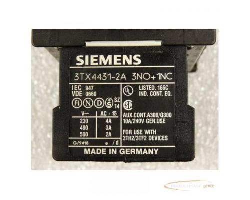 Siemens 3TH2031-0BB4 Hilfsschütz 24 V und 3TX4431-2A Hilfsschalterblock - Bild 4